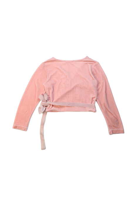 A Pink Long Sleeve Tops from Tutulamb in size 3T for girl. (Back View)