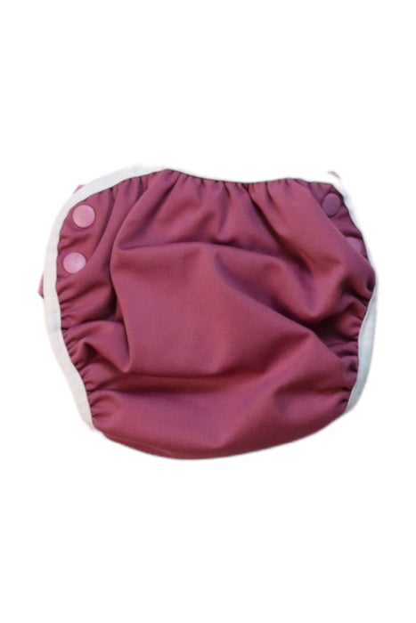 A Burgundy Swim Diapers from GroVia in size O/S for girl. (Back View)