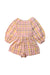 A Multicolour Long Sleeve Rompers from Seed in size 4T for girl. (Front View)