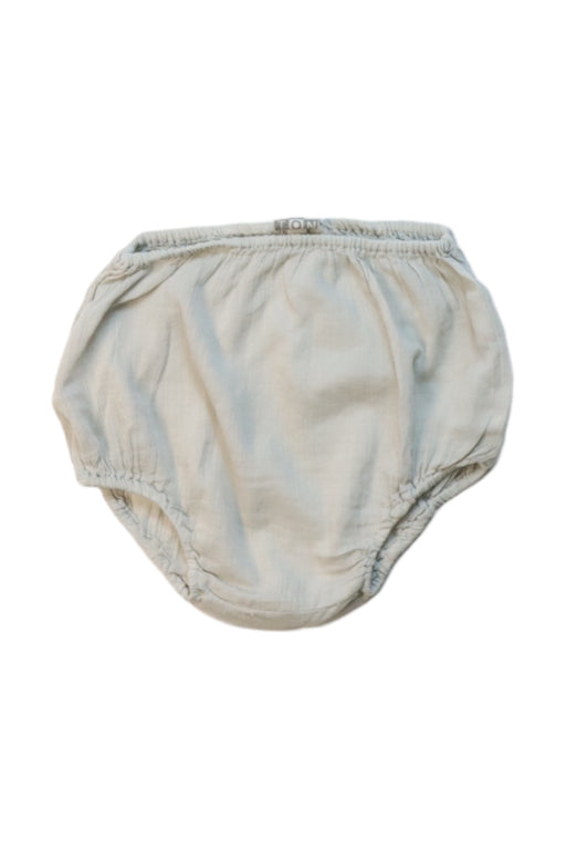 A Grey Bloomers from Bonton in size 3-6M for neutral. (Front View)