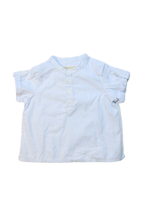 A Blue Short Sleeve Tops from Bonpoint in size 3-6M for boy. (Front View)