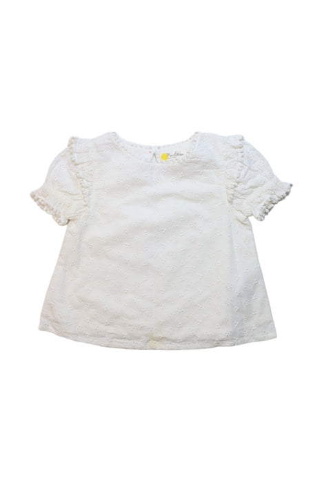 A White Short Sleeve Tops from Boden in size 3T for girl. (Front View)