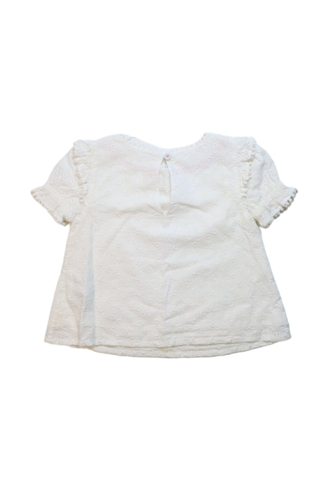 A White Short Sleeve Tops from Boden in size 3T for girl. (Back View)