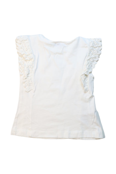 A White Short Sleeve Tops from Mayoral in size 4T for girl. (Back View)