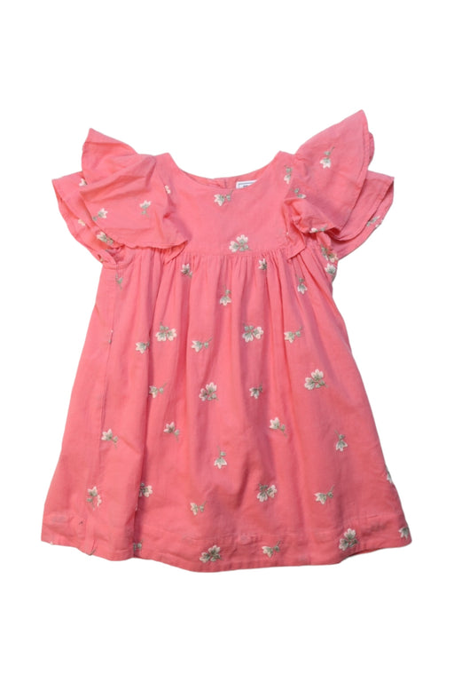 A Pink Short Sleeve Dresses from Tartine et Chocolat in size 3T for girl. (Front View)