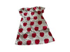 A Red Short Sleeve Dresses from Graniph in size 4T for girl. (Back View)