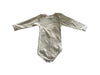 A Beige Long Sleeve Bodysuits from Petit Bateau in size 3T for neutral. (Back View)