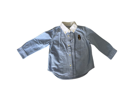 A Blue Long Sleeve Shirts from Ralph Lauren in size 18-24M for boy. (Front View)