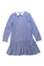 A Blue Long Sleeve Dresses from Polo Ralph Lauren in size 3-6M for girl. (Front View)