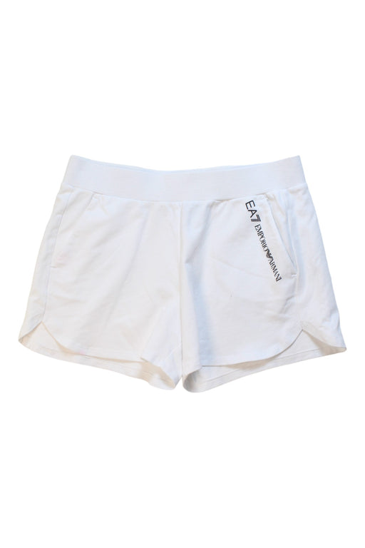 A White Shorts from Armani in size 12Y for girl. (Front View)