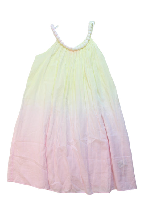 A Green Sleeveless Dresses from Sunuva in size 6T for girl. (Back View)