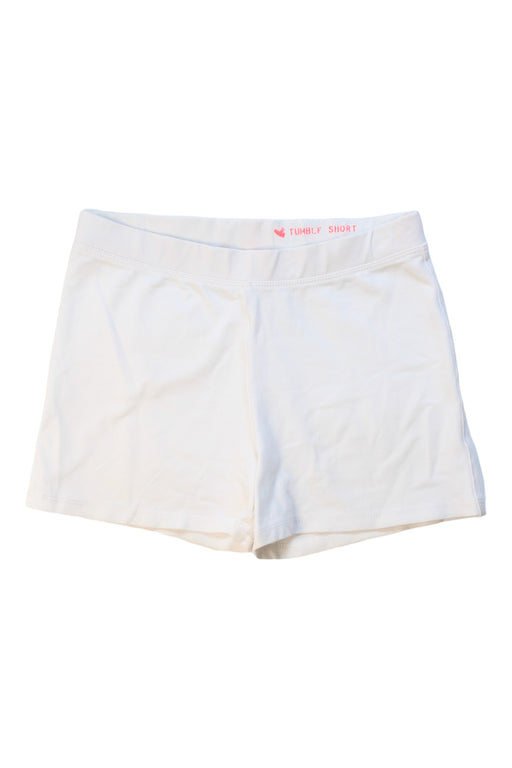 A White Shorts from Crewcuts in size 8Y for girl. (Front View)