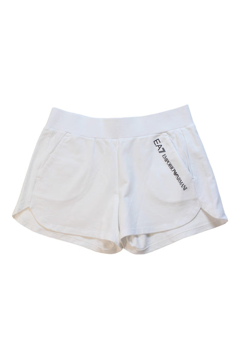 A White Shorts from Armani in size 8Y for girl. (Front View)