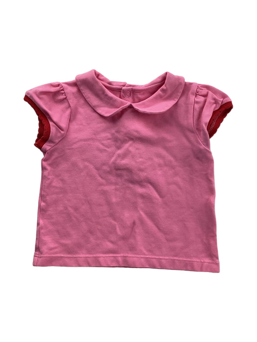 A Pink Short Sleeve Tops from Jacadi in size 18-24M for girl. (Front View)