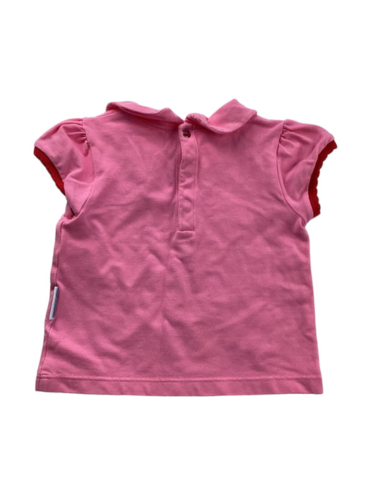 A Pink Short Sleeve Tops from Jacadi in size 18-24M for girl. (Back View)