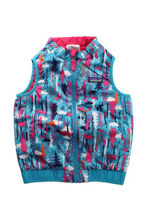 A Blue Outerwear Vests from Patagonia in size 5T for boy. (Front View)