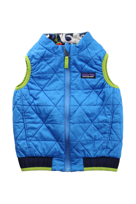 A Blue Outerwear Vests from Patagonia in size 3T for boy. (Back View)