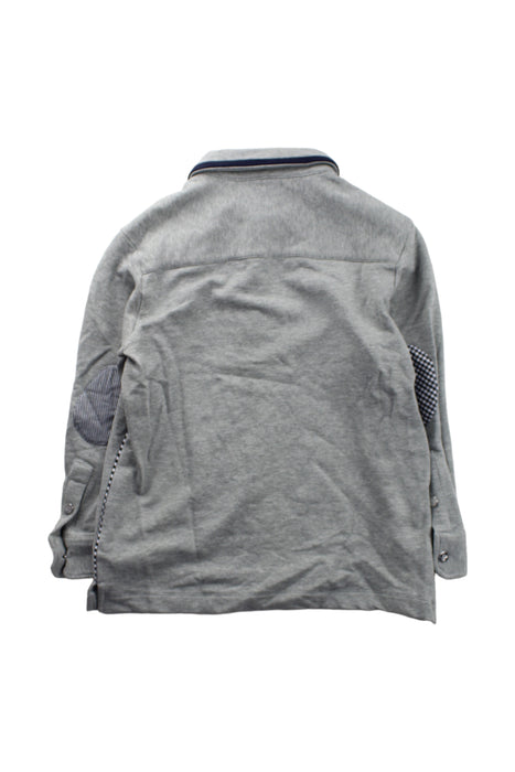 A Grey Long Sleeve Polos from Nicholas & Bears in size 6T for boy. (Back View)