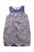 A Purple Sleeveless Dresses from Miss Blumarine in size 6T for girl. (Front View)