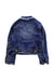 A Blue Lightweight Jackets from Monnalisa in size 6T for girl. (Back View)