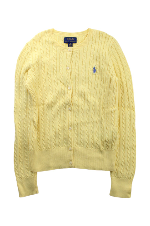 A Yellow Cardigans from Polo Ralph Lauren in size 8Y for girl. (Front View)