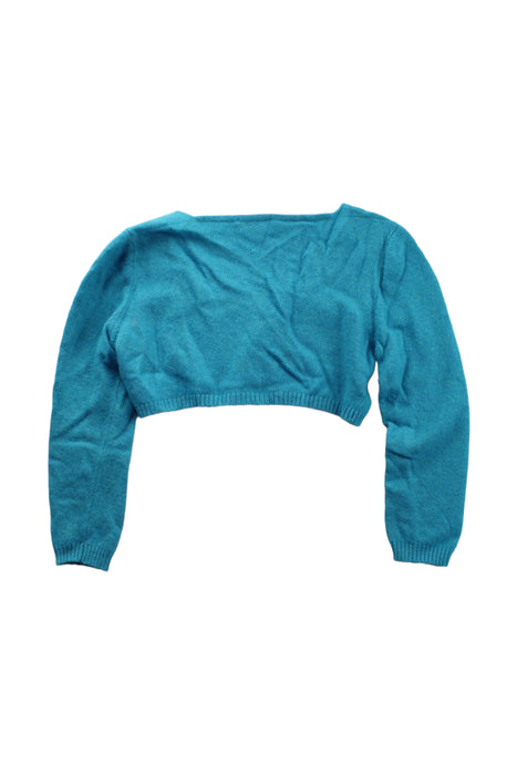 A Blue Cardigans from Gusella in size 4T for girl. (Back View)