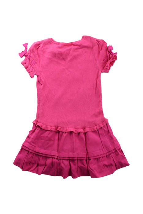 A Pink Short Sleeve Dresses from Nicholas & Bears in size 3T for girl. (Back View)