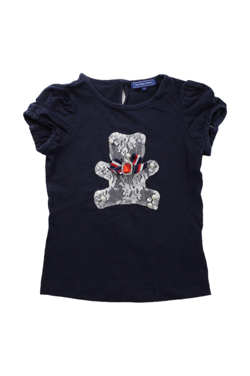 A Blue Short Sleeve Tops from Nicholas & Bears in size 4T for girl. (Front View)