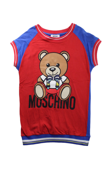 A Blue Short Sleeve T Shirts from Moschino in size 8Y for boy. (Front View)