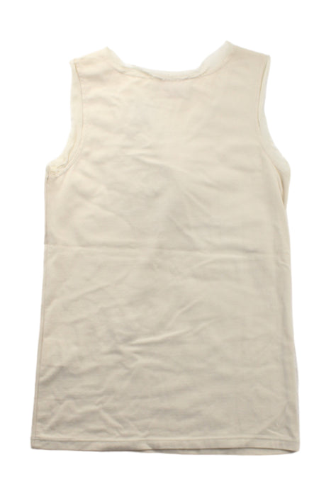 A White Sleeveless T Shirts from Lanvin Petite in size 10Y for girl. (Back View)