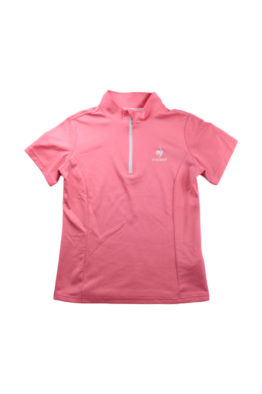 A Pink Short Sleeve Tops from Le Coq Sportif in size 13Y for girl. (Front View)