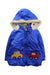 A Blue Puffer/Quilted Jackets from Miki House in size 12-18M for boy. (Front View)