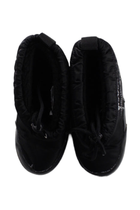 A Black Winter Boots from Moschino in size 11Y for boy. (Back View)