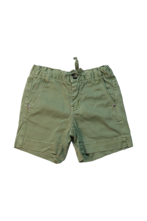 A Green Shorts from Seed in size 5T for girl. (Front View)