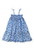 A Blue Sleeveless Dresses from Seed in size 8Y for girl. (Front View)