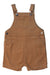 A Brown Overall Shorts from Seed in size 12-18M for neutral. (Front View)