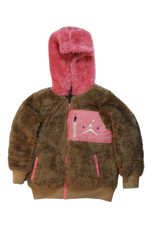 A Brown Lightweight Jackets from Air Jordan in size 4T for girl. (Front View)