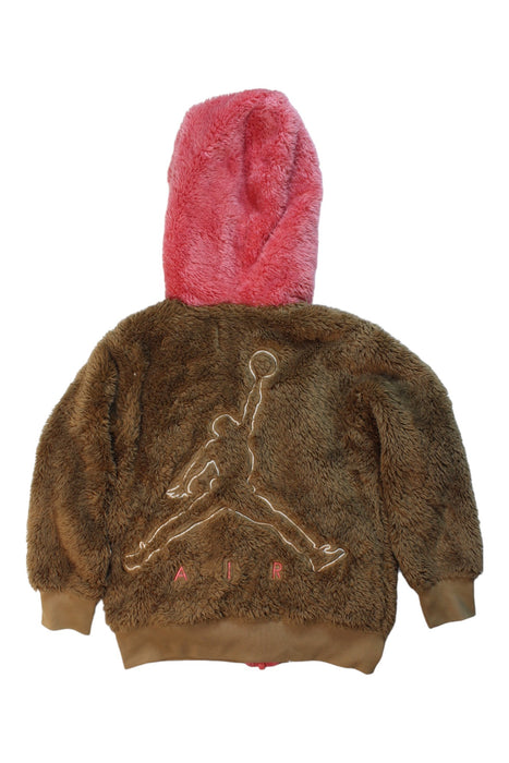 A Brown Lightweight Jackets from Air Jordan in size 4T for girl. (Back View)