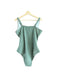 A Green Swimsuits from Jojo Maman Bébé in size L for maternity. (Back View)