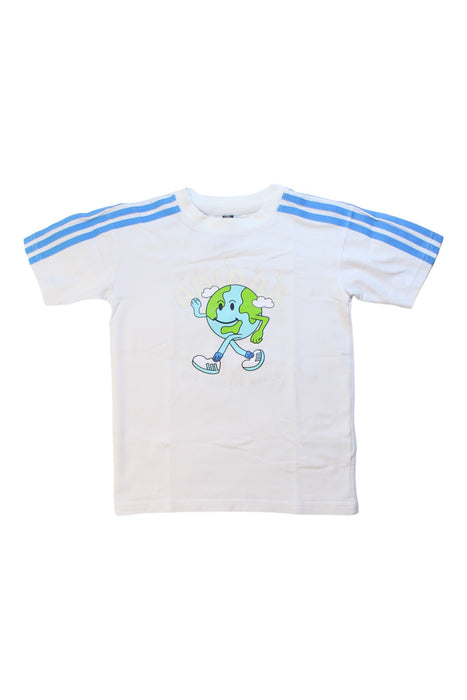 A Multicolour Short Sleeve T Shirts from Adidas in size 7Y for boy. (Front View)