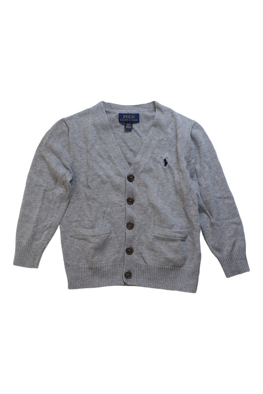 A Grey Cardigans from Polo Ralph Lauren in size 4T for boy. (Front View)