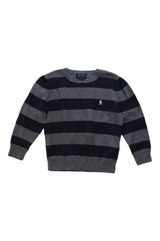 A Black Knit Sweaters from Polo Ralph Lauren in size 4T for boy. (Front View)