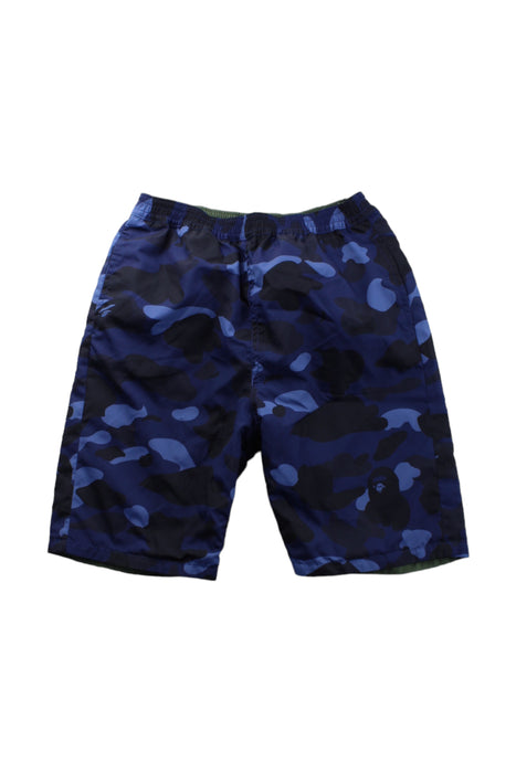 A Blue Shorts from BAPE KIDS in size 10Y for boy. (Back View)