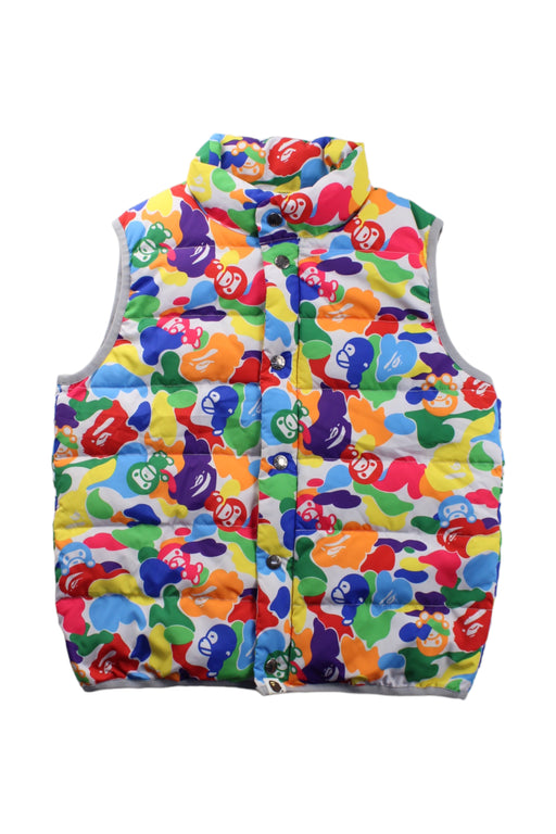 A Multicolour Outerwear Vests from BAPE KIDS in size 10Y for boy. (Front View)