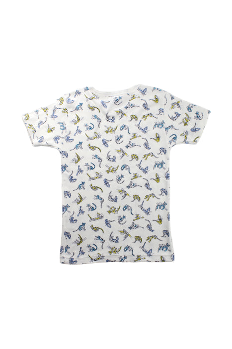 A White Short Sleeve T Shirts from Petit Bateau in size 10Y for boy. (Back View)