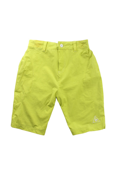 A Green Shorts from Le Coq Sportif in size 7Y for boy. (Front View)