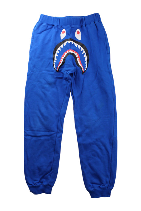 A Blue Sweatpants from BAPE KIDS in size 10Y for boy. (Front View)