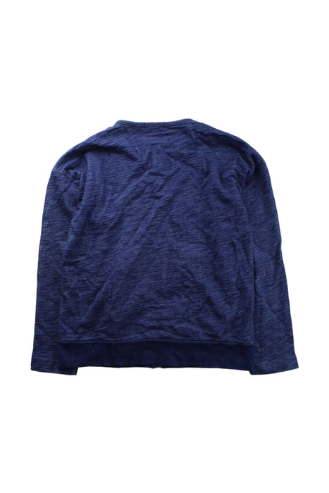 A Blue Zippered Sweatshirts from Bonpoint in size 10Y for boy. (Back View)