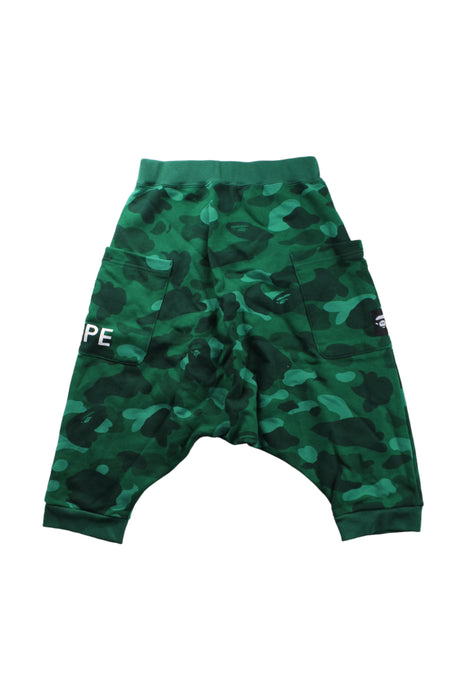 A Green Sweatpants from BAPE KIDS in size 10Y for boy. (Back View)