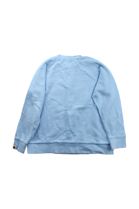 A Blue Crewneck Sweatshirts from BAPE KIDS in size 10Y for boy. (Back View)